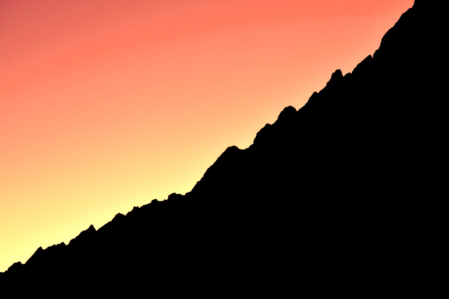 Sunset in the Peruvian Andes